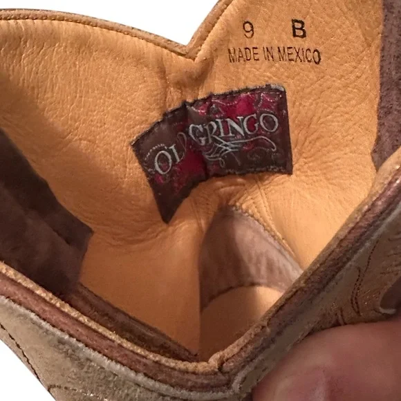 Old Gringo Women's Nevada Short Overlay Suede Western Boots Size 9 - Picture 10 of 11